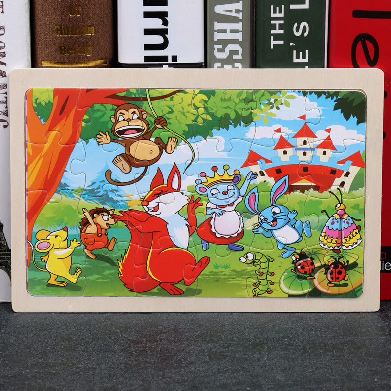 Wooden Animal Puzzle β Educational Jigsaw Toy for Kids