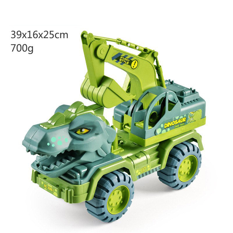 Dinosaur Transporter Children's Toy Set Tyrannosaurus Rex Car Solid Dinosaur Fall Resistant