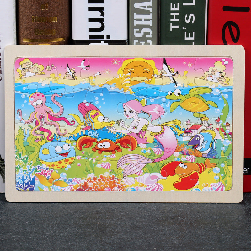 Wooden Animal Puzzle β Educational Jigsaw Toy for Kids