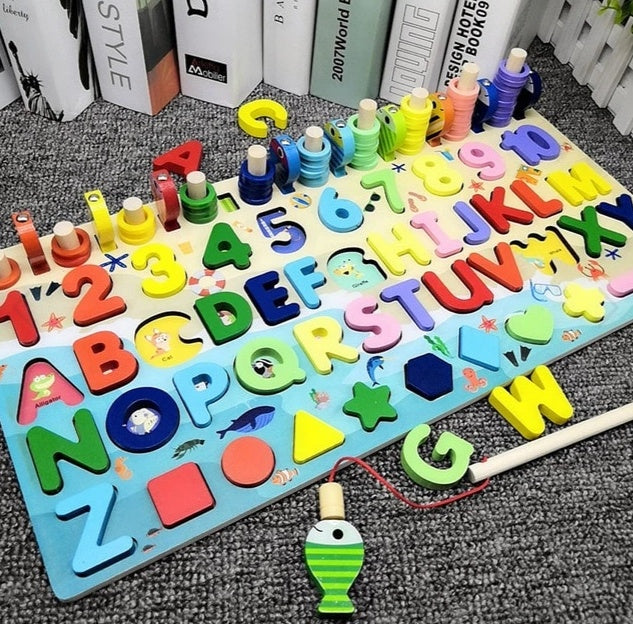 3D Alphabet and Number Puzzle