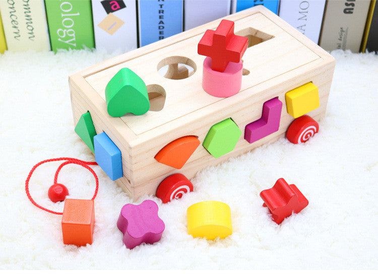 Wooden Shape Matching Building Blocks β Educational Sorting Toy for Toddlers