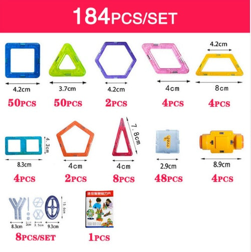 Magnetic Building Blocks β 3D Educational Building Toy