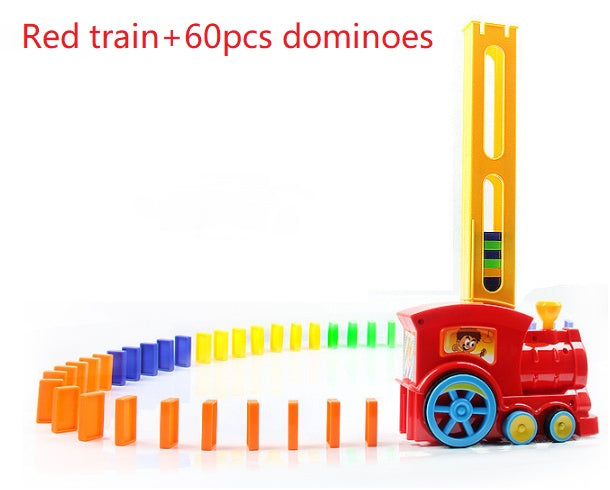 Electric Domino Train Toy β Automatic Block Laying Puzzle for Kids