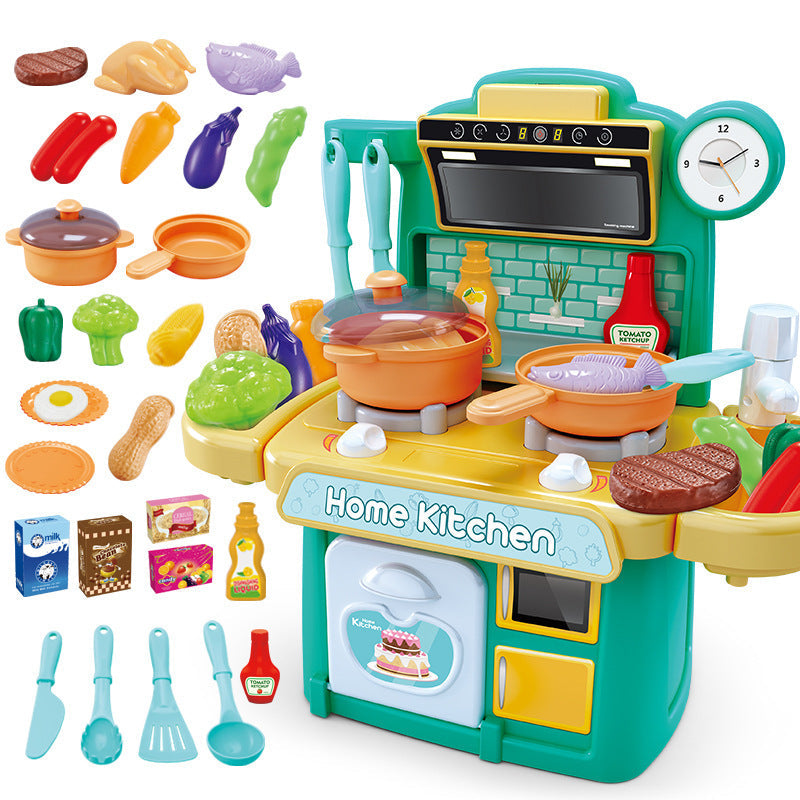 Kids Play Kitchen Set โ Large Dishwasher Pool with 23 Accessories