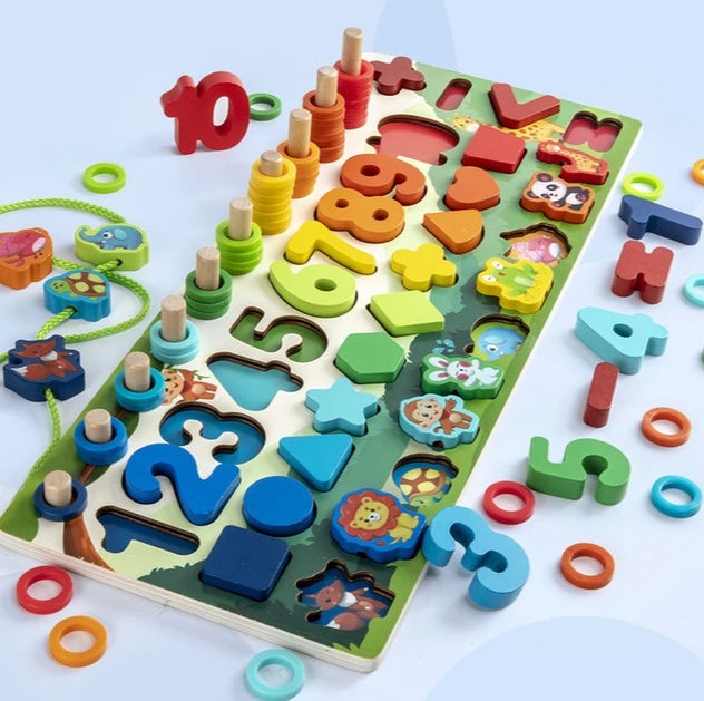 3D Alphabet and Number Puzzle