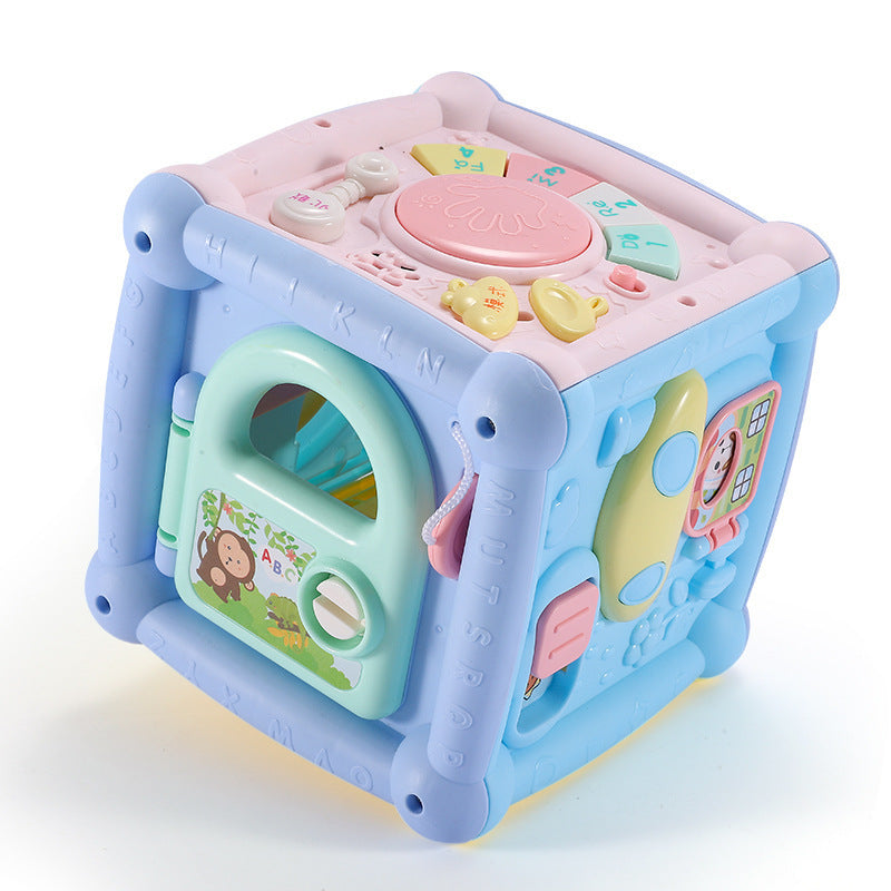 Baby Musical Hand Drum Toy β Activity Cube with Lights, Sounds, and Blocks