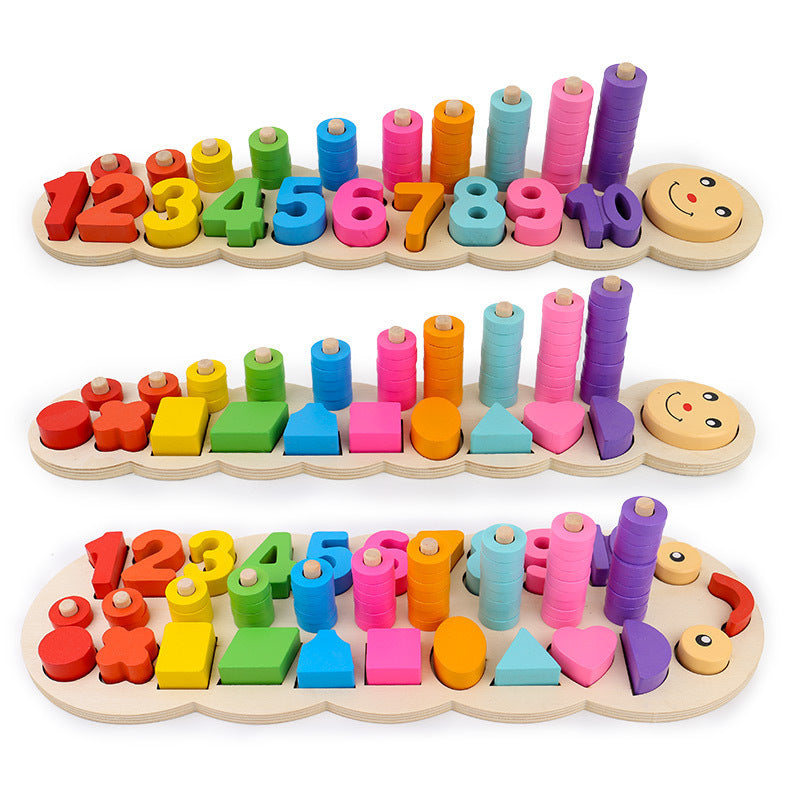 Wooden Logarithmic Board β Early Learning Math and Color Recognition Toy