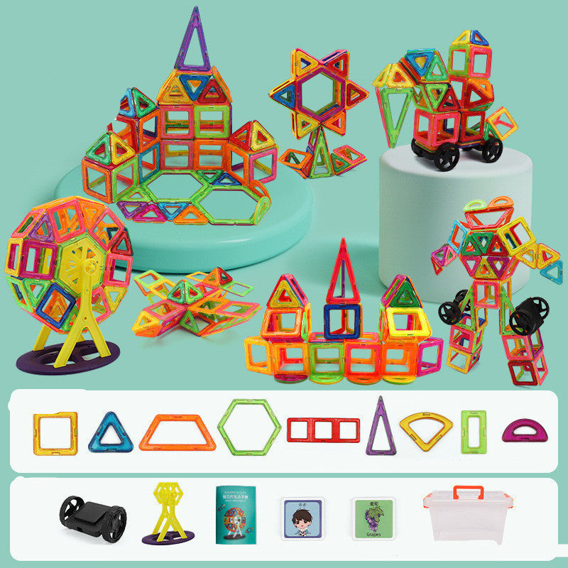 Magnetic Building Blocks Set β Educational Toy for Early Learning and Creativity
