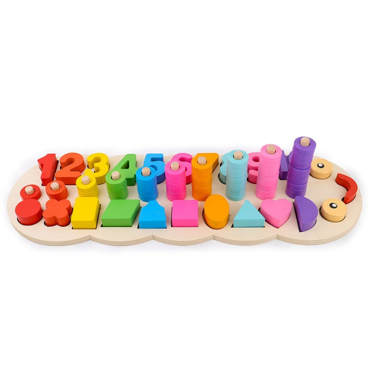 Wooden Logarithmic Board β Early Learning Math and Color Recognition Toy