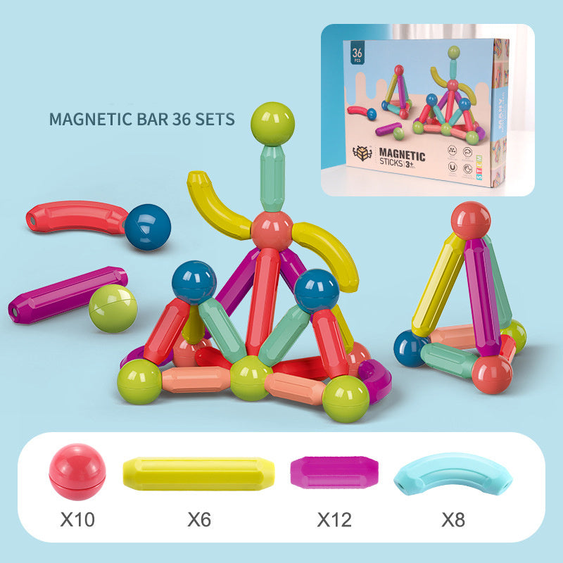 Magnetic Building Blocks Toy Set β Educational Fun for Kids