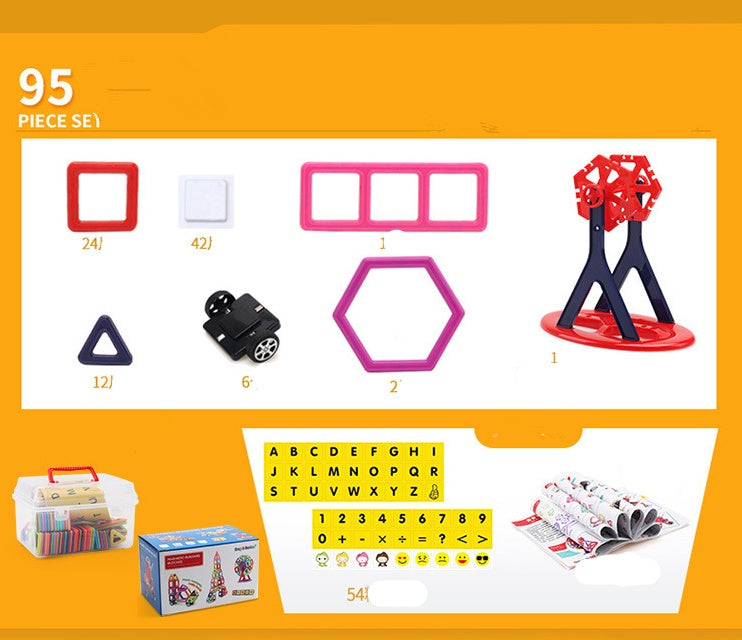 Magnetic Building Blocks Set β Educational Toy for Early Learning and Creativity
