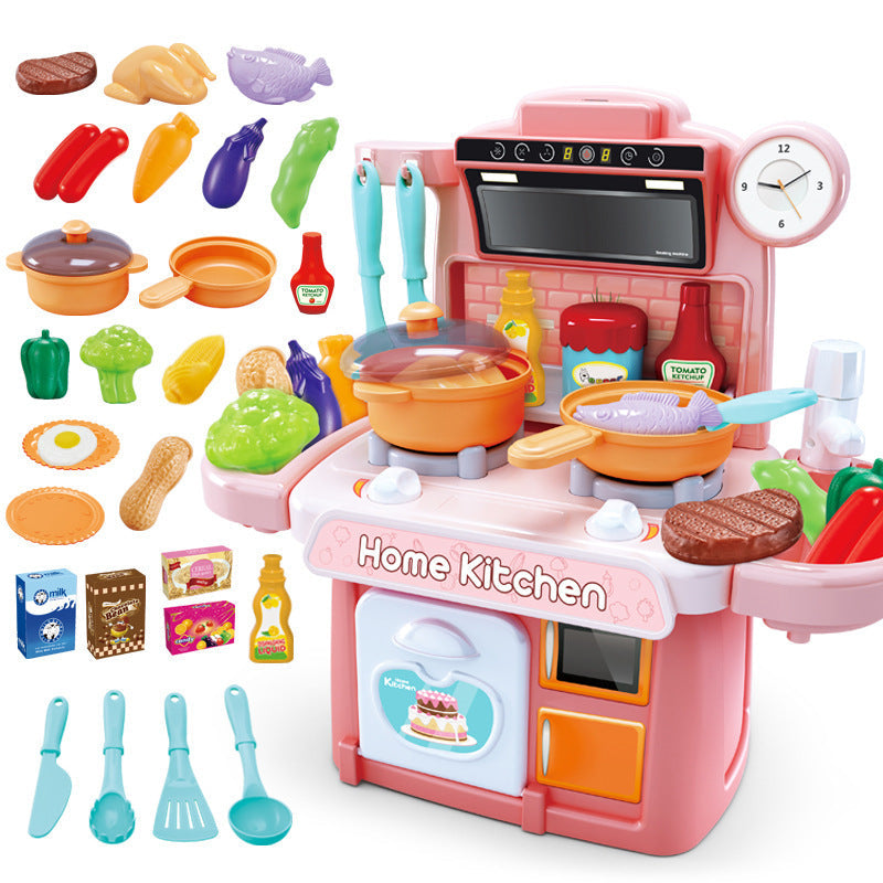 Kids Play Kitchen Set โ Large Dishwasher Pool with 23 Accessories