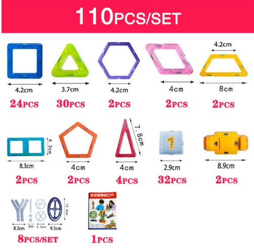 Magnetic Building Blocks β 3D Educational Building Toy