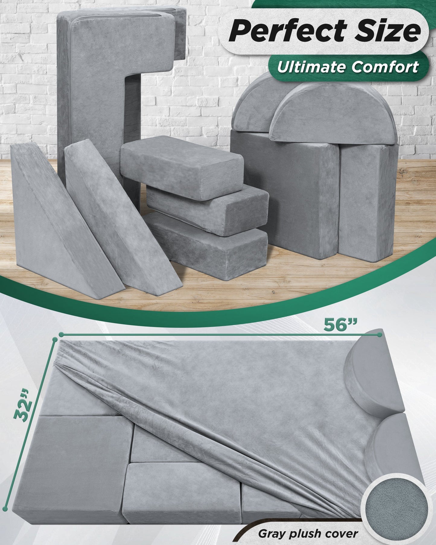 Modular Kids Couch - 11pcs