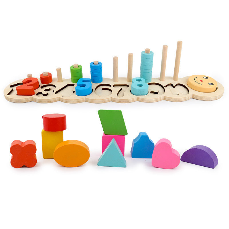 Wooden Logarithmic Board β Early Learning Math and Color Recognition Toy
