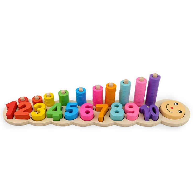 Wooden Logarithmic Board β Early Learning Math and Color Recognition Toy
