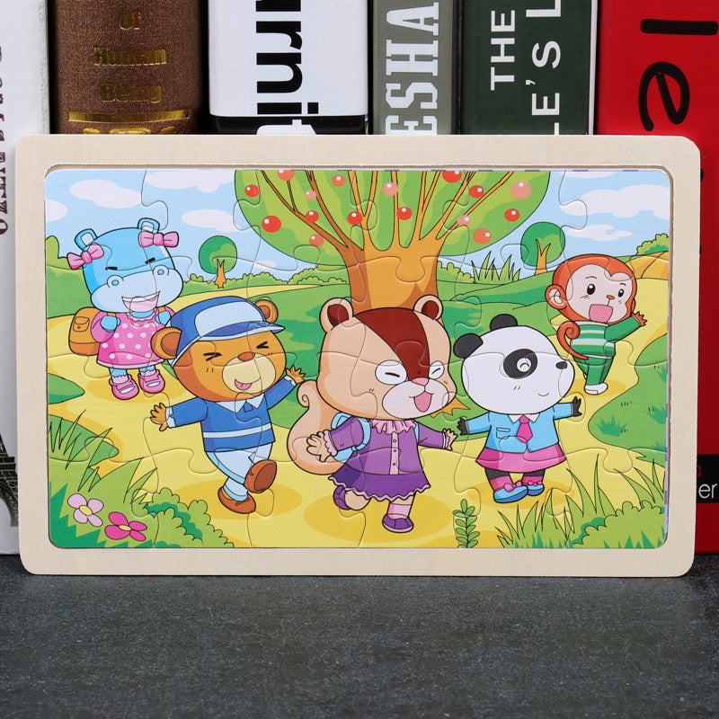 Wooden Animal Puzzle β Educational Jigsaw Toy for Kids