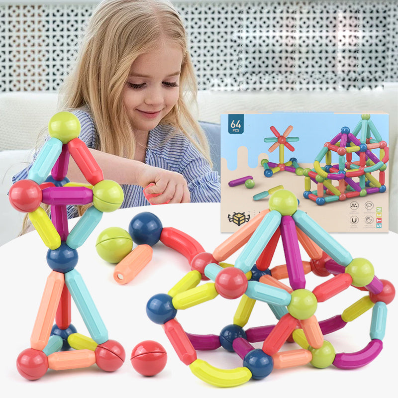 Magnetic Building Blocks Toy Set β Educational Fun for Kids