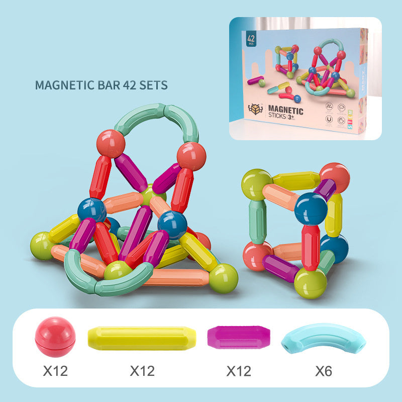 Magnetic Building Blocks Toy Set β Educational Fun for Kids