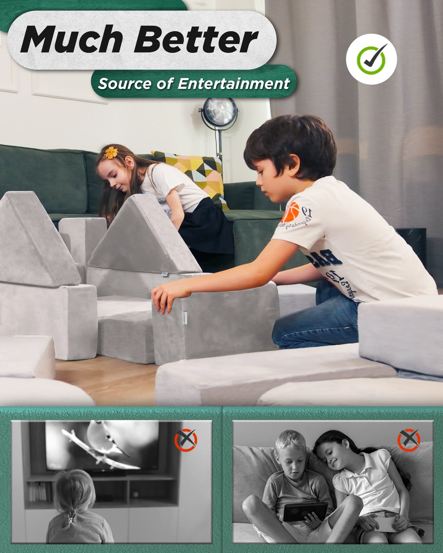 Modular Kids Couch - 11pcs