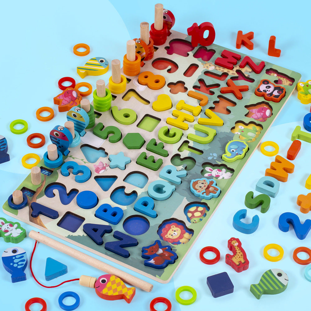 3D Alphabet and Number Puzzle