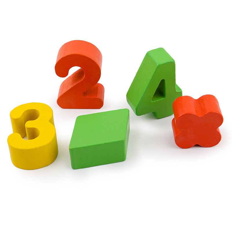 Wooden Logarithmic Board β Early Learning Math and Color Recognition Toy