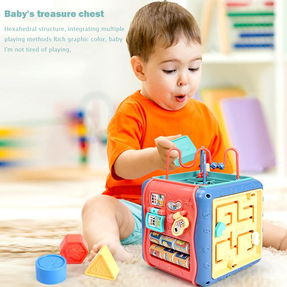 Montessori Hexahedron Toy β 6-Sided Educational Activity Box