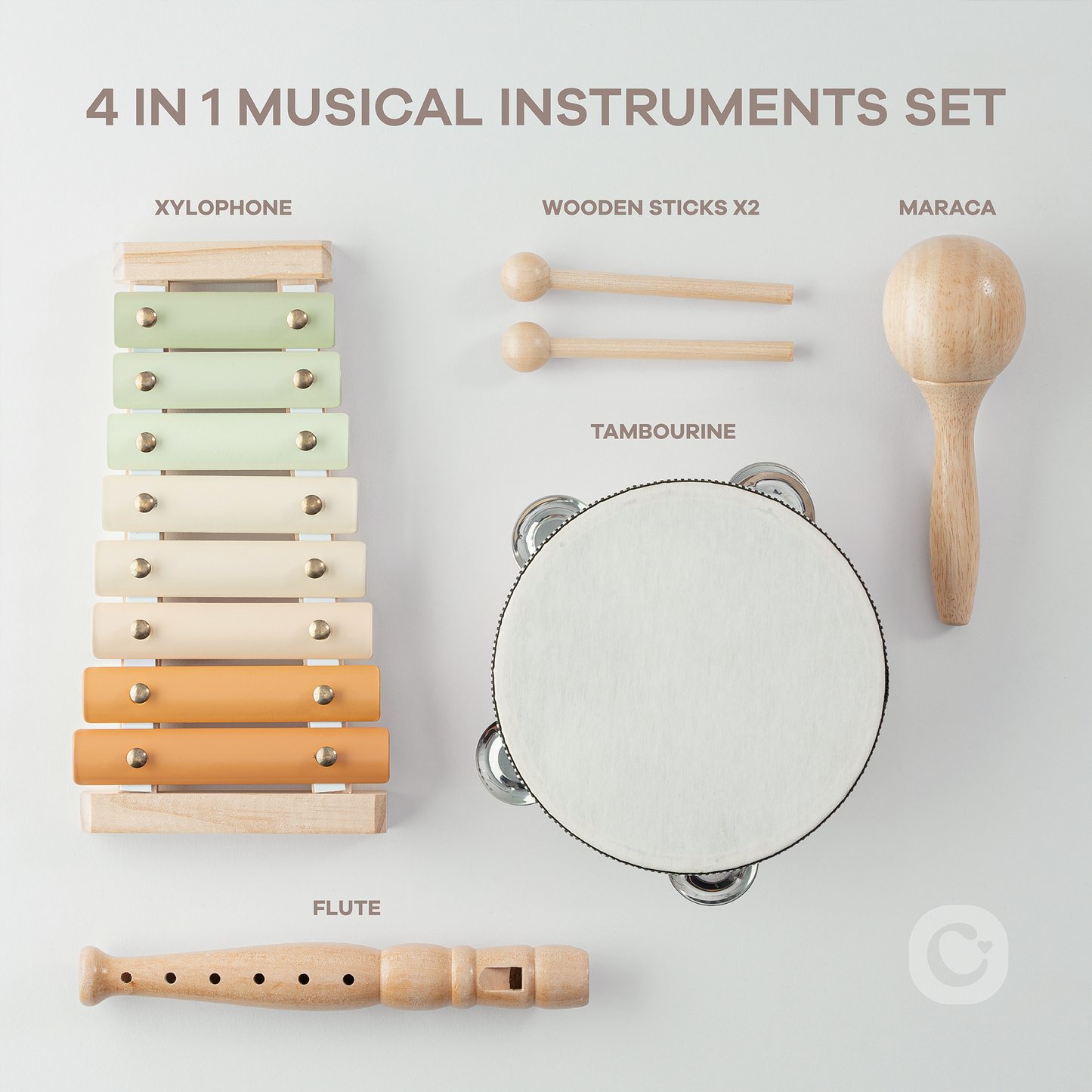 4-Piece Musical Instruments