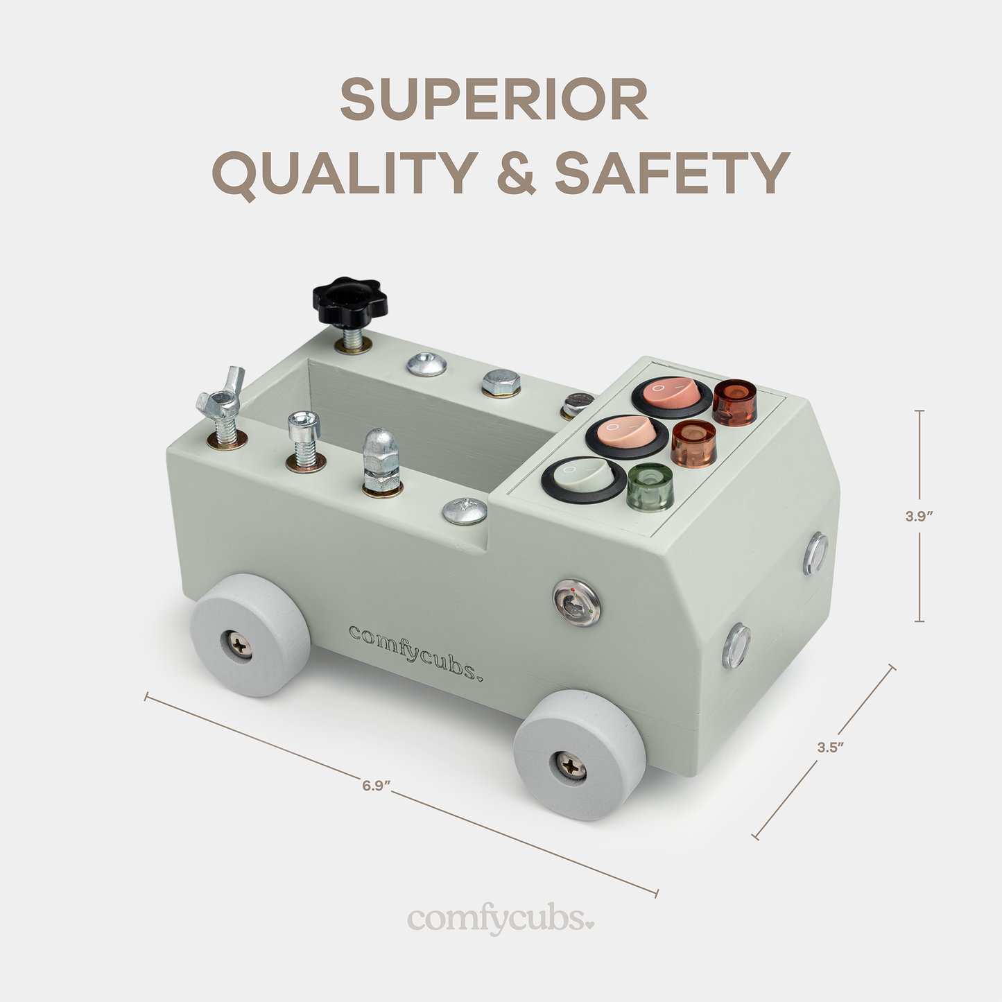 Busy Board Toy Truck Set