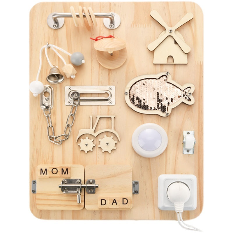 Baby Wooden Busy Board Toy β Early Learning Toy