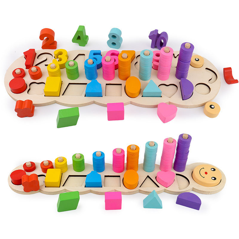 Wooden Logarithmic Board β Early Learning Math and Color Recognition Toy