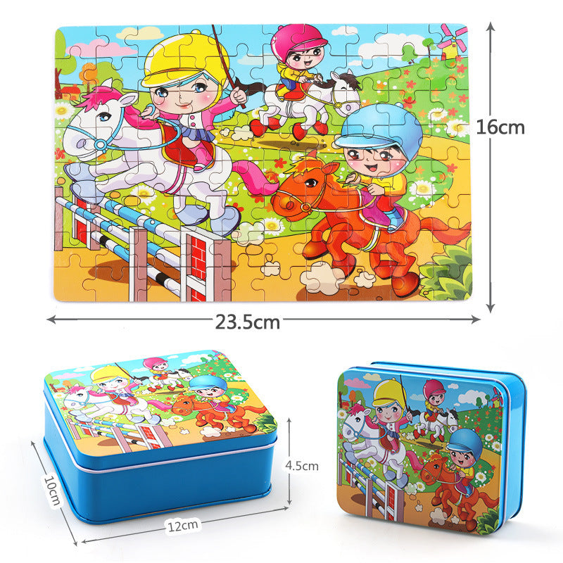 Wooden Animal Puzzle β Educational Jigsaw Toy for Kids
