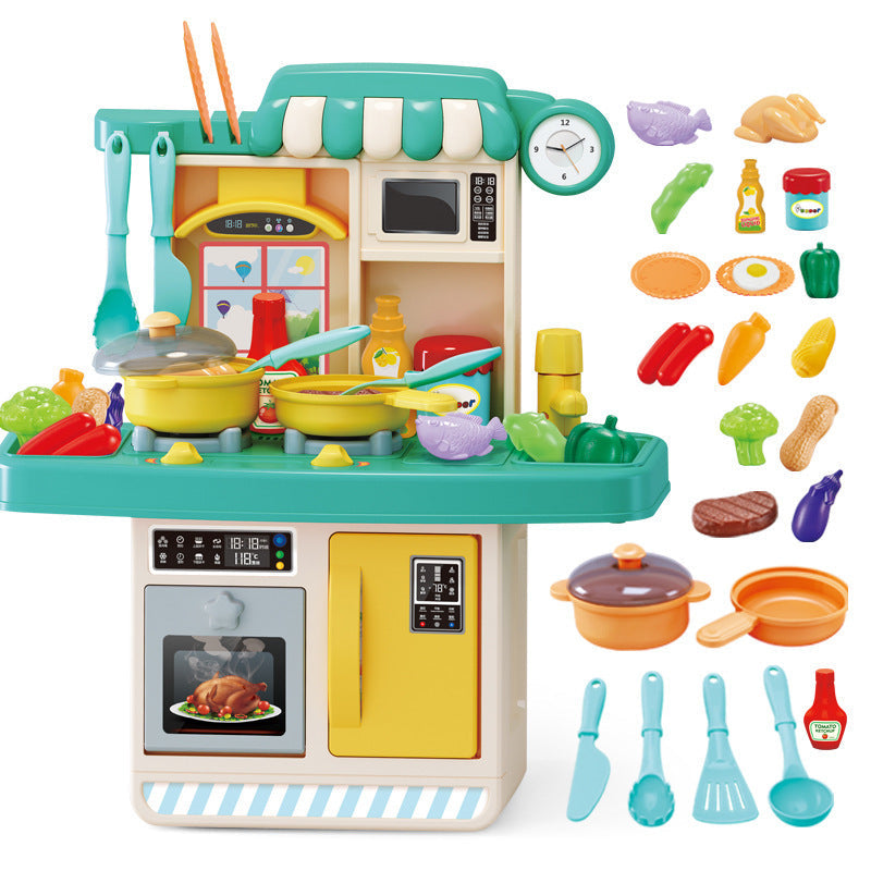 Kids Play Kitchen Set โ Large Dishwasher Pool with 23 Accessories