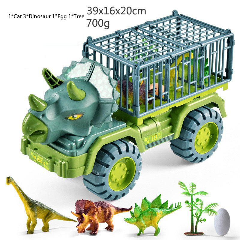 Dinosaur Transporter Children's Toy Set Tyrannosaurus Rex Car Solid Dinosaur Fall Resistant