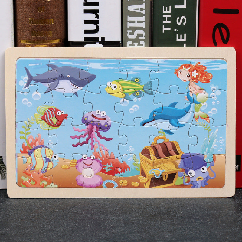 Wooden Animal Puzzle β Educational Jigsaw Toy for Kids