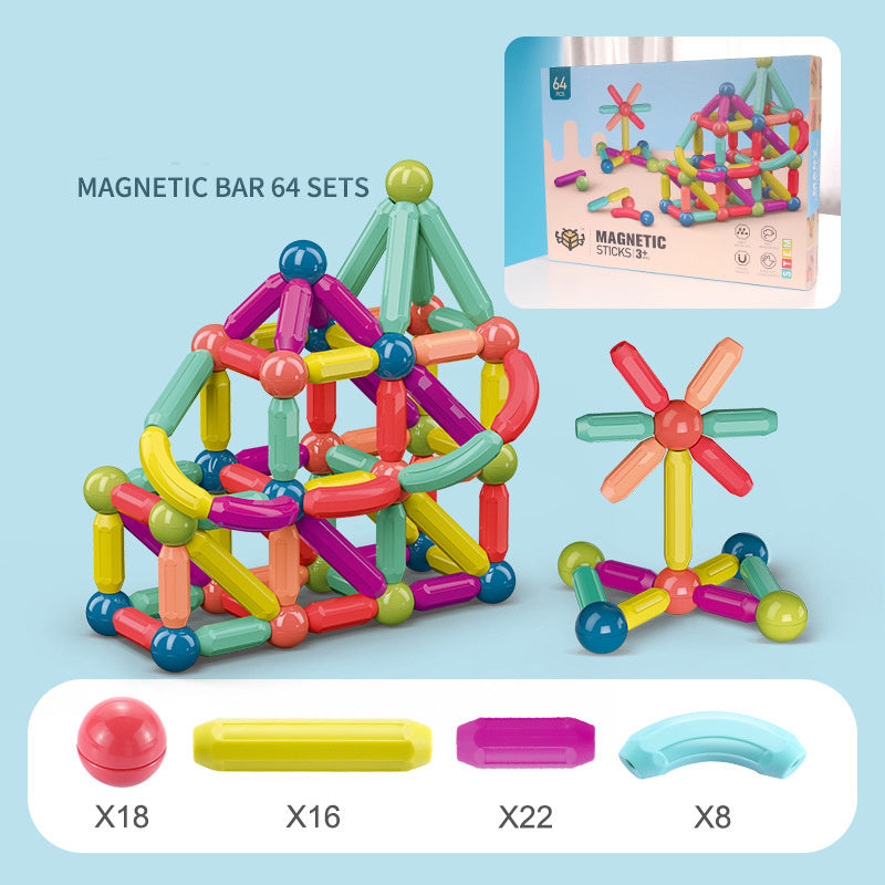 Magnetic Building Blocks Toy Set β Educational Fun for Kids