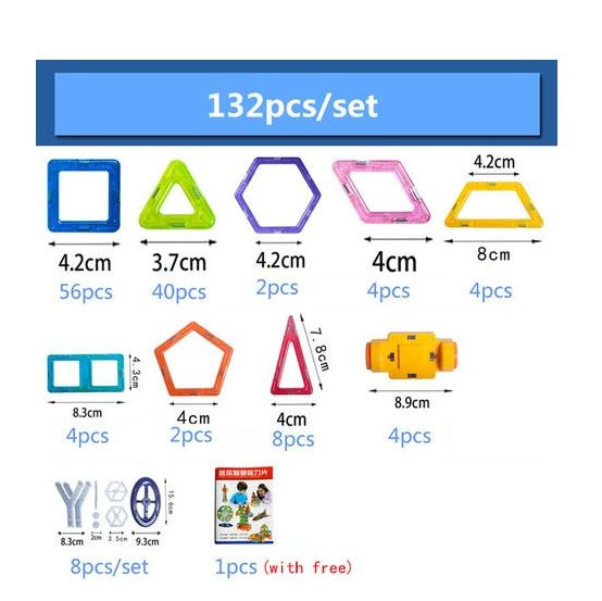 Magnetic Building Blocks β 3D Educational Building Toy