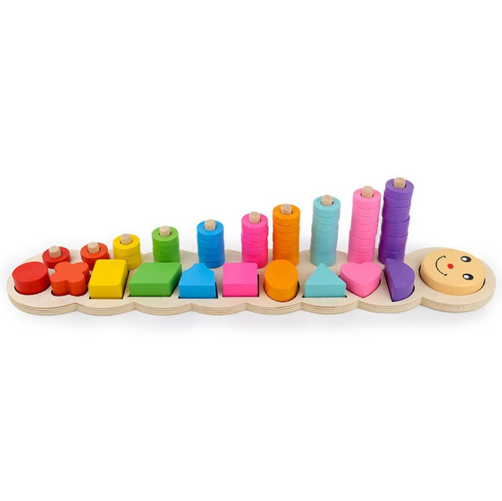 Wooden Logarithmic Board β Early Learning Math and Color Recognition Toy