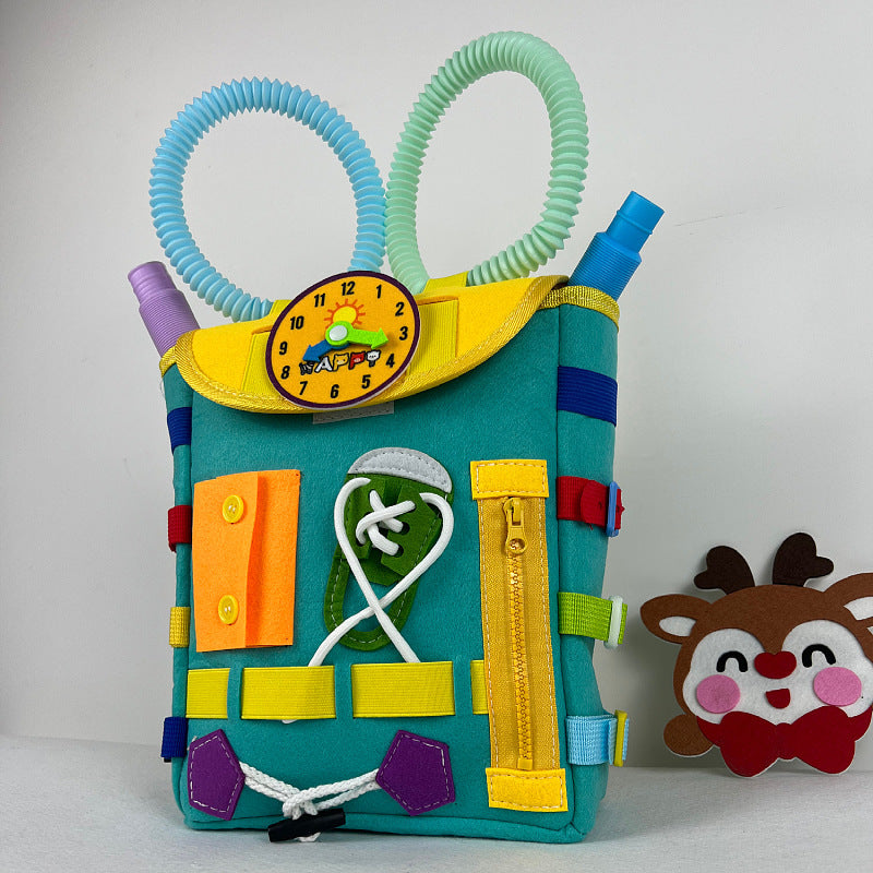 Toddler Busy Board Backpack β Educational Activity Toy