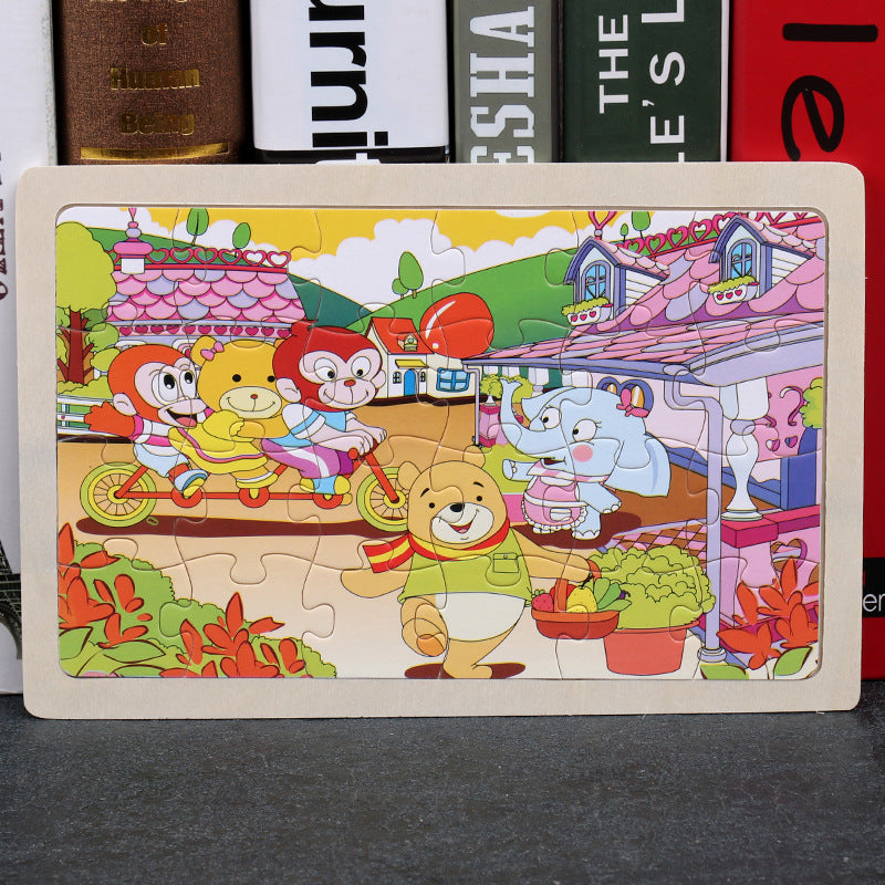Wooden Animal Puzzle β Educational Jigsaw Toy for Kids