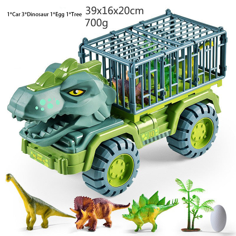 Dinosaur Transporter Children's Toy Set Tyrannosaurus Rex Car Solid Dinosaur Fall Resistant
