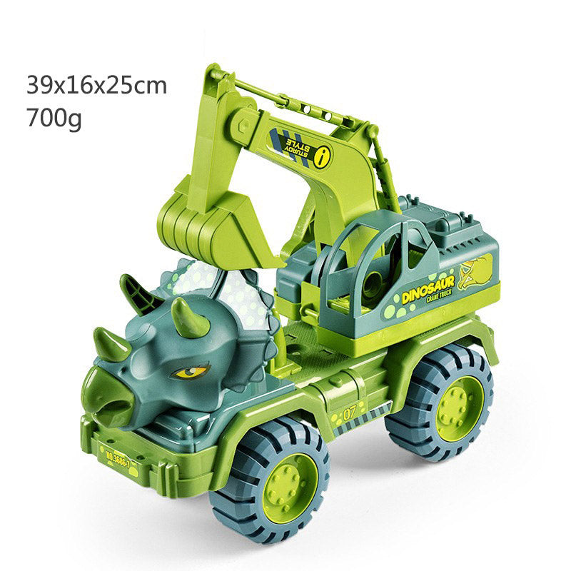 Dinosaur Transporter Children's Toy Set Tyrannosaurus Rex Car Solid Dinosaur Fall Resistant