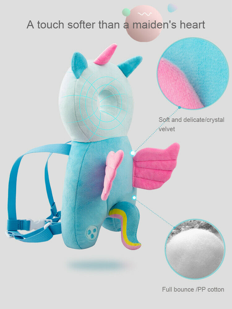 Newborn Toddler Baby Head Protector Safety Pad Cushion Back Prevent Injured Unicorn Bee Cartoon Security Pillows 1-3Y