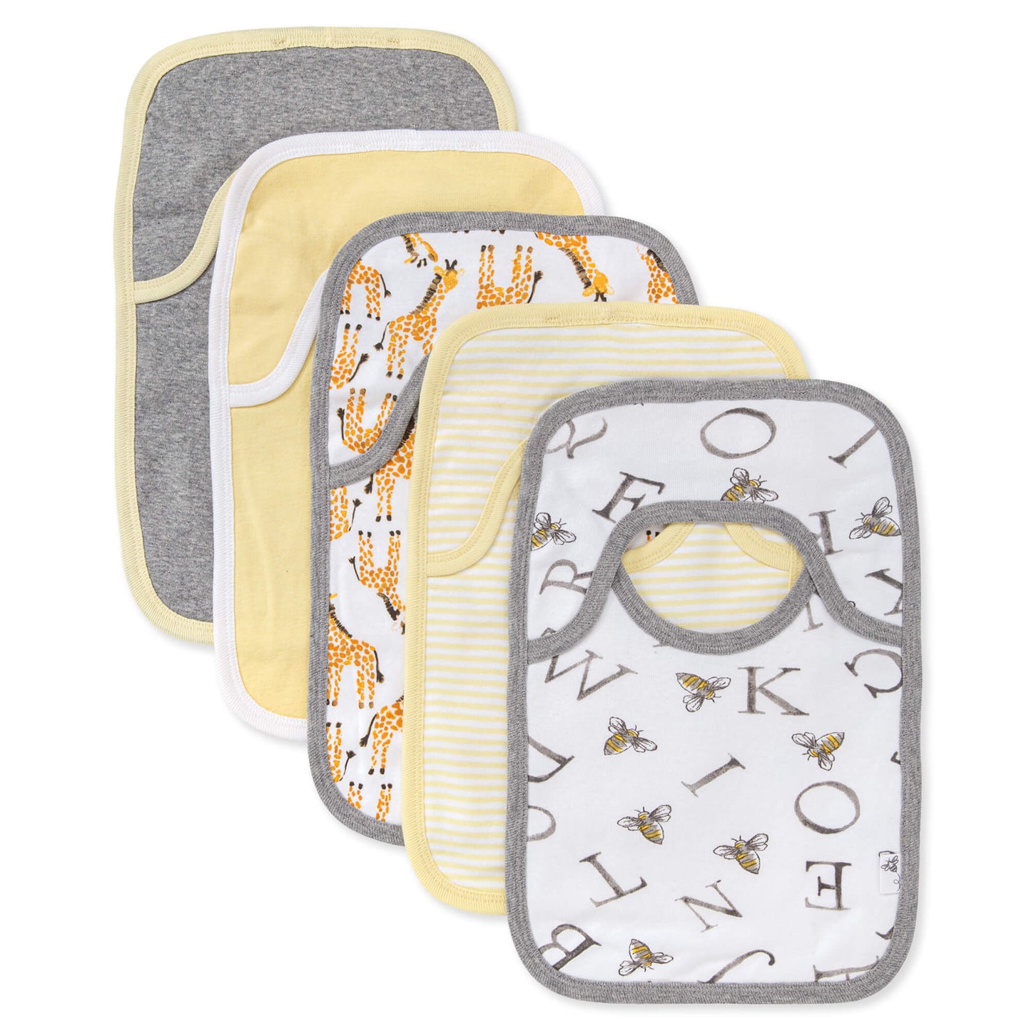 Multi-Pack Organic Cotton Pull-On Bibs