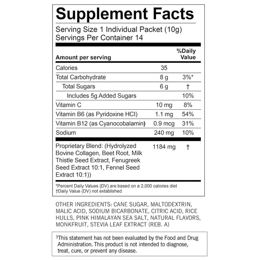 Lactation Berry Lemonade Drink Mix