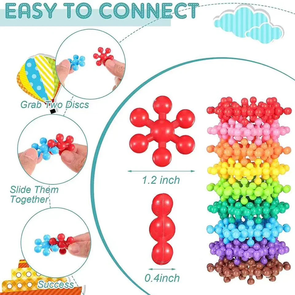 3D Snowflake Building Blocks