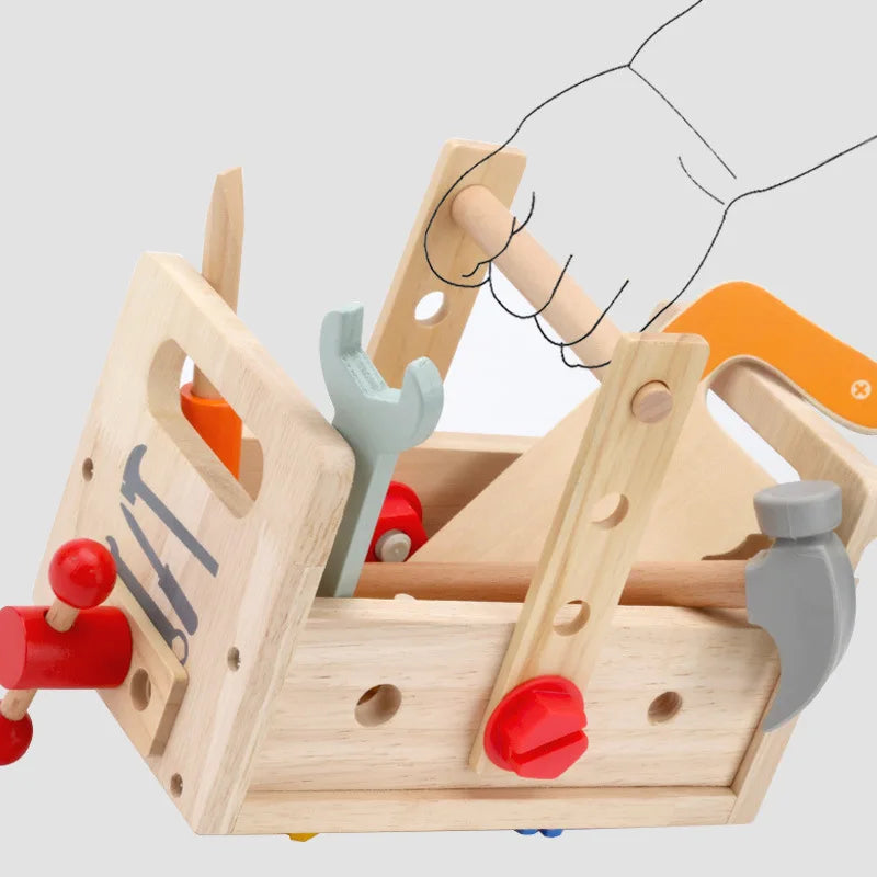 Wooden Toolbox Pretend Play Set