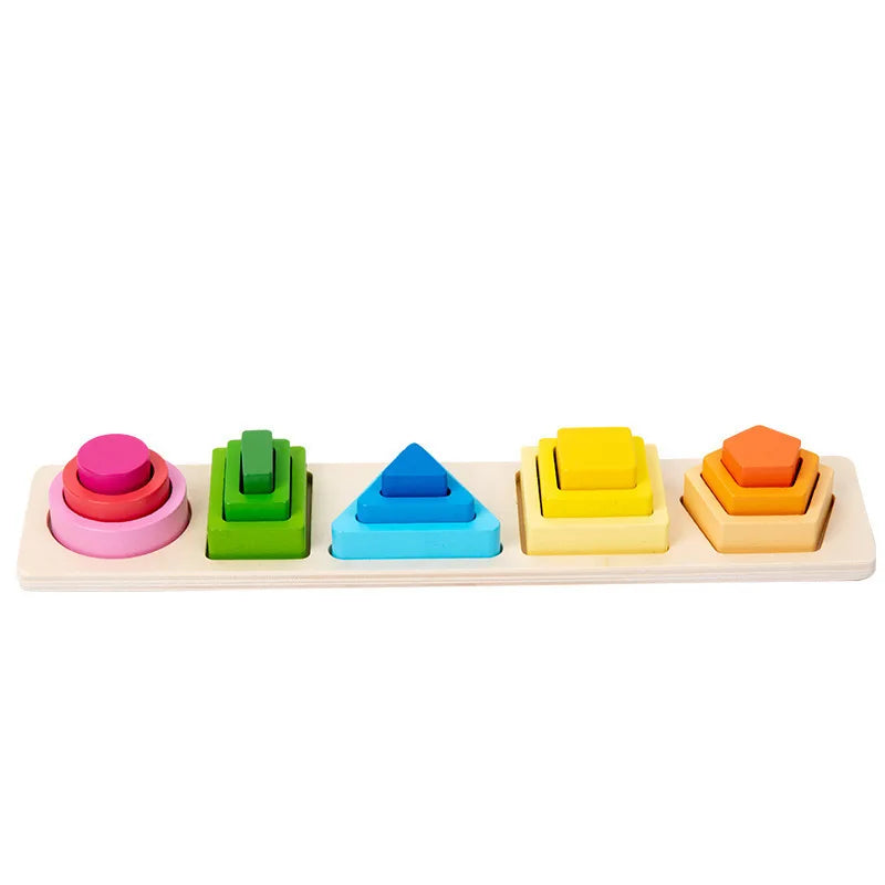 Montessori Wooden Shape Sorting Puzzle β Magnetic Fishing Educational Toy
