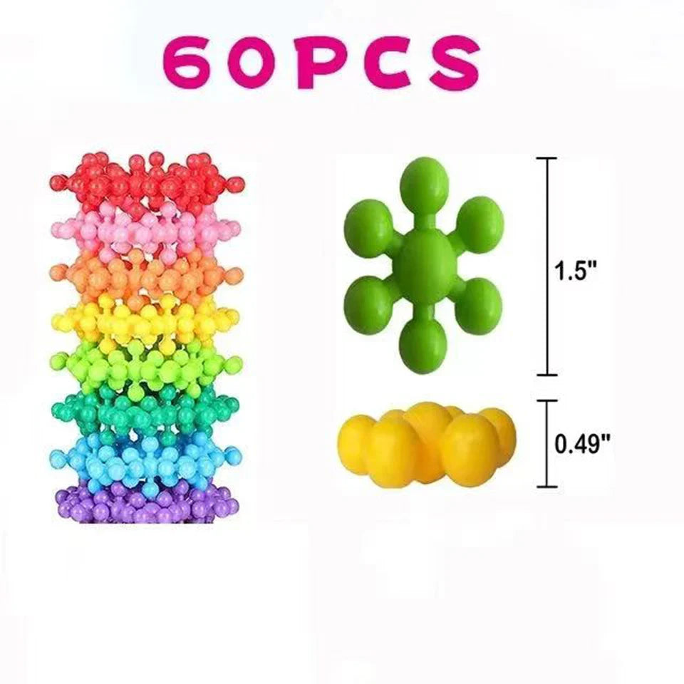 3D Snowflake Building Blocks