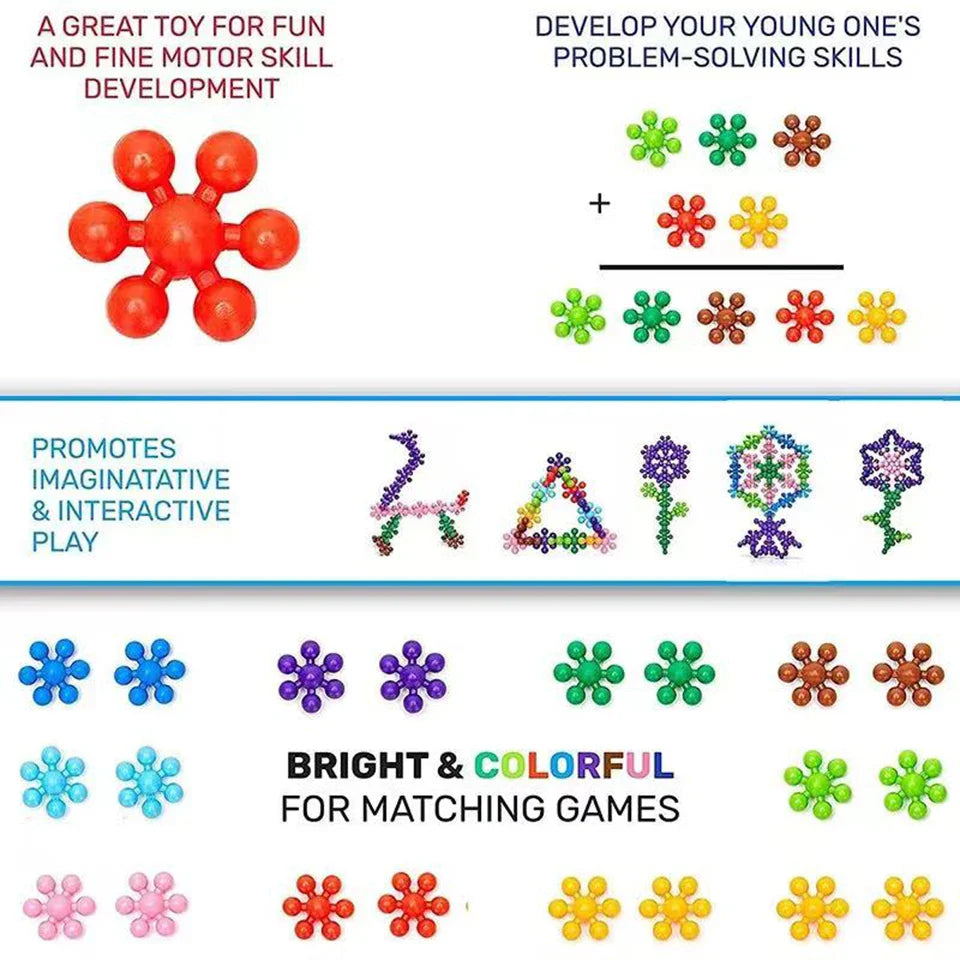 3D Snowflake Building Blocks